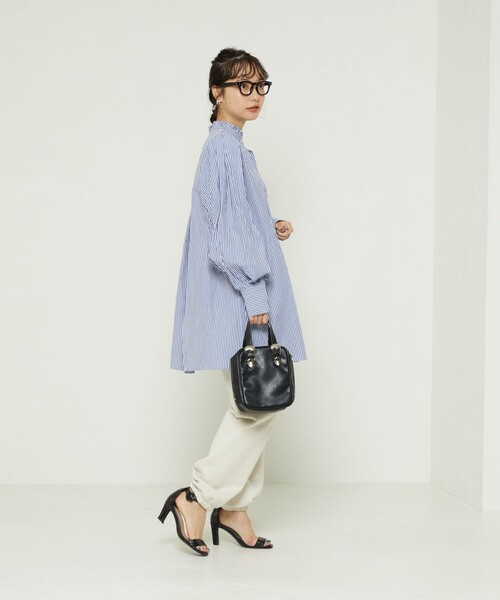 FREAK'S STORE(フリークスストア)の「フリルスタンドカラーボリュームスリーブシャツ(シャツ/ブラウス・レディース・ブラック/その他/ホワイト・フリ-)」の13枚目の写真