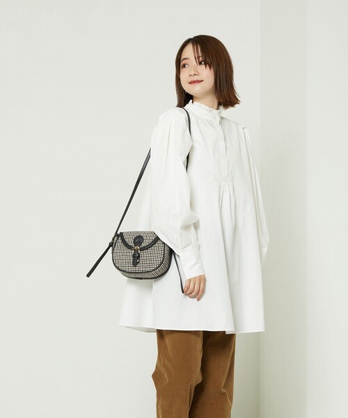 FREAK'S STORE(フリークスストア)の「フリルスタンドカラーボリュームスリーブシャツ(シャツ/ブラウス・レディース・ブラック/その他/ホワイト・フリ-)」の5枚目の写真