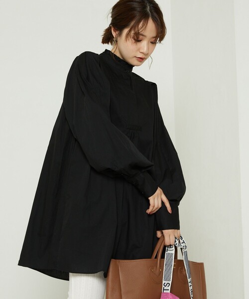 FREAK'S STORE(フリークスストア)の「フリルスタンドカラーボリュームスリーブシャツ(シャツ/ブラウス・レディース・ブラック/その他/ホワイト・フリ-)」の21枚目の写真