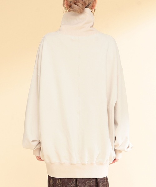 Ray BEAMS(レイビームス)の「【WEB限定】Ray BEAMS / スウェット ビッグ ハイネック プルオーバー(スウェット・レディース・ブラック/ベージュ/ライトブルー・ONE SIZE)」の12枚目の写真