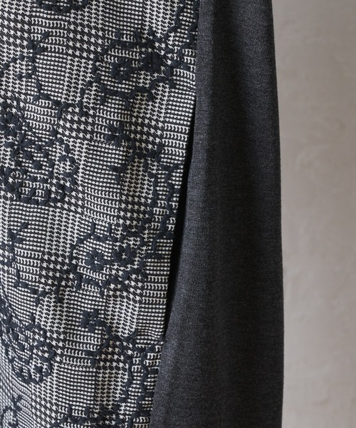 BEARDSLEY（ビアズリー）の「ペイズリー刺繍ワンピース（ワンピース・レディース・グレー/ネイビー・FREE）」の12枚目の写真