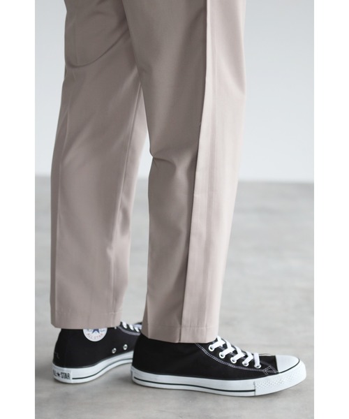 CREARE -LINO-(クレアーレリノ)の「サイドベルト スラックパンツ<セットアップ可>(スラックス・メンズ・ブラック/グレイッシュベージュ/カーキ・MEDIUM/LARGE)」の9枚目の写真