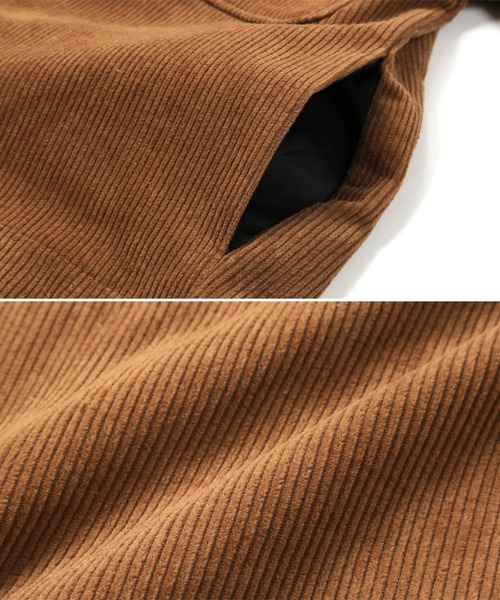 Air Tokyo(エアートウキョー)の「オーバーサイズ コーデュロイ ビッグ ポケット ジャケット(ブルゾン・メンズ・ブラウン/アイボリー・MEDIUM/LARGE)」の18枚目の写真