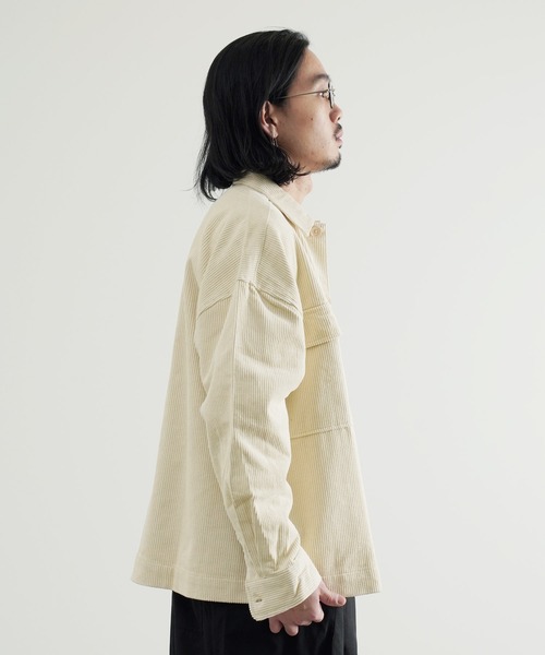 Air Tokyo(エアートウキョー)の「オーバーサイズ コーデュロイ ビッグ ポケット ジャケット(ブルゾン・メンズ・ブラウン/アイボリー・MEDIUM/LARGE)」の21枚目の写真