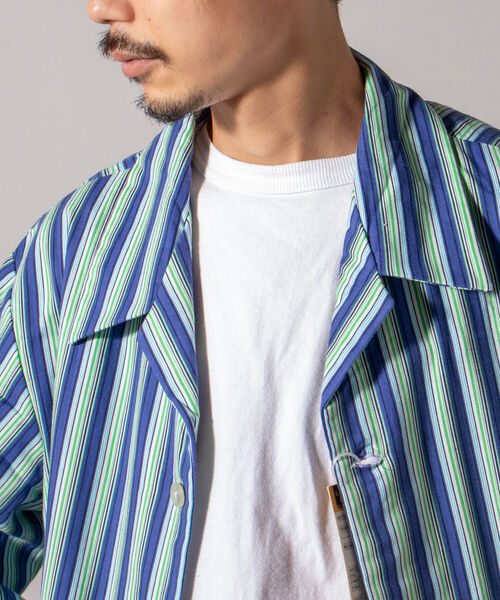 GLOSTER(グロスター)の「【BLAW×GLOSTER】リメイク ミリタリースリーピングシャツ①(シャツ/ブラウス・メンズ・ブラウン系その他/ブルー系その他・MEDIUM)」の12枚目の写真