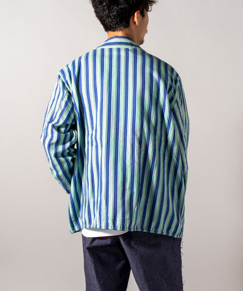 GLOSTER(グロスター)の「【BLAW×GLOSTER】リメイク ミリタリースリーピングシャツ①(シャツ/ブラウス・メンズ・ブラウン系その他/ブルー系その他・MEDIUM)」の13枚目の写真