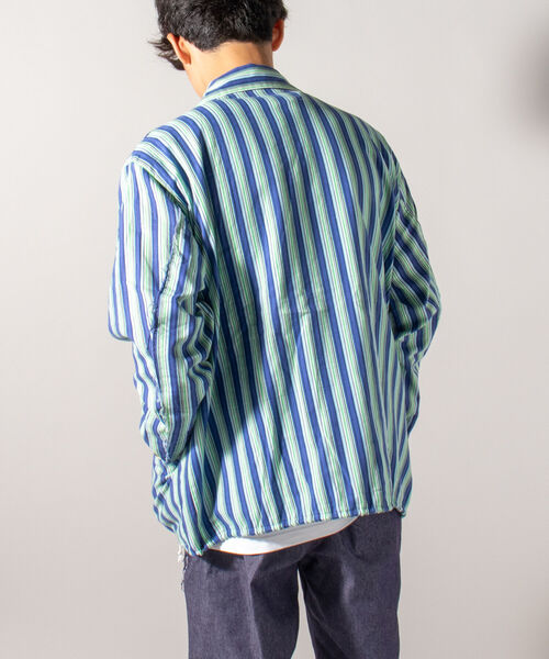GLOSTER(グロスター)の「【BLAW×GLOSTER】リメイク ミリタリースリーピングシャツ①(シャツ/ブラウス・メンズ・ブラウン系その他/ブルー系その他・MEDIUM)」の15枚目の写真