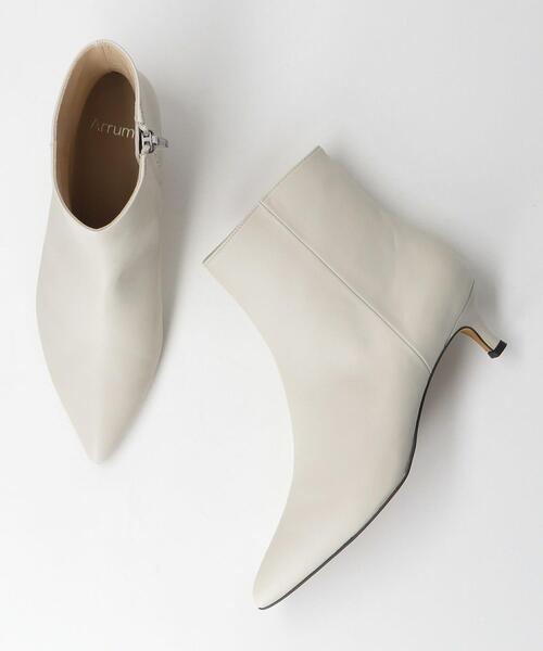 ARRUM(アールム)の「<Arrum>レザーポインテッドトゥ ショートブーツ(ブーツ・レディース・オフホワイト/ダークブラウン・38/37h/36h/37/36)」の16枚目の写真