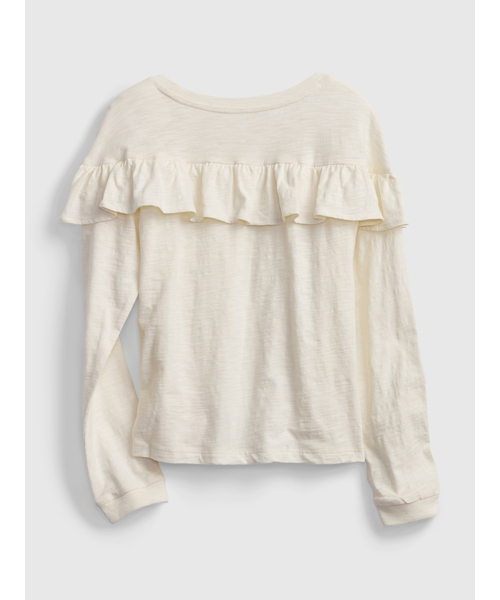 GAP（ギャップ）の「ラッフルトップス (キッズ)（Tシャツ/カットソー・キッズ・ブラック/ピンク/ブラウン/アイボリー・L/XXL/S/M/XL/XS）」の5枚目の写真
