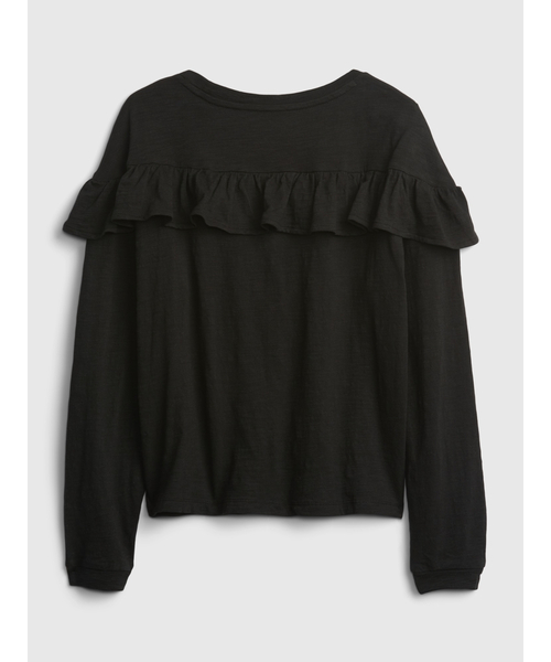 GAP（ギャップ）の「ラッフルトップス (キッズ)（Tシャツ/カットソー・キッズ・ブラック/ピンク/ブラウン/アイボリー・L/XXL/S/M/XL/XS）」の6枚目の写真