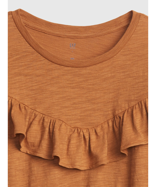 GAP（ギャップ）の「ラッフルトップス (キッズ)（Tシャツ/カットソー・キッズ・ブラック/ピンク/ブラウン/アイボリー・L/XXL/S/M/XL/XS）」の13枚目の写真