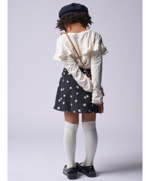 GAP（ギャップ）の「ラッフルトップス (キッズ)（Tシャツ/カットソー・キッズ・ブラック/ピンク/ブラウン/アイボリー・L/XXL/S/M/XL/XS）」の10枚目の写真
