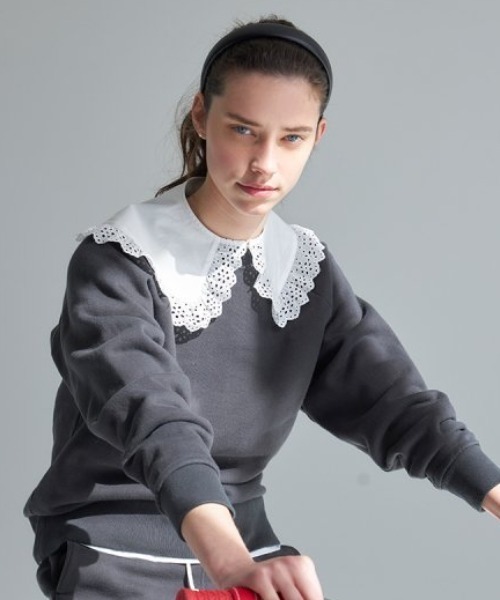 THE SHINZONE（ザ　シンゾーン）の「Shinzone NEW COMMON SWEAT 19AMSCU62（スウェット・レディース・ブラック/グレー/オレンジ・FREE）」の6枚目の写真