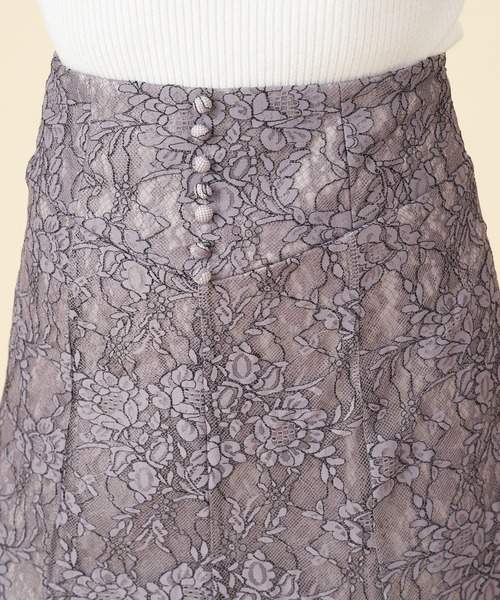 ROYAL PARTY（ロイヤルパーティー）の「ダブルレーススカート（スカート・レディース・ブルー/ブラウン/グレー・FREE）」の11枚目の写真