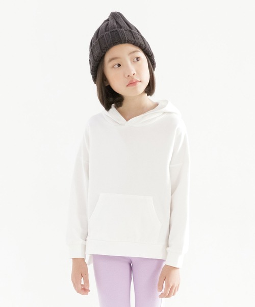 Bee des Bee（ビーデスビー）の「長袖パーカー（パーカー・キッズ・ホワイト/チャコールグレー/グリーン/杢グレー/ブルー系その他/ライトグレー/テラコッタ・120cm/140cm/110cm/100cm/130cm/150cm）」の2枚目の写真