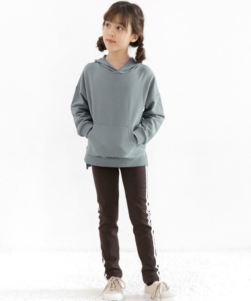 Bee des Bee（ビーデスビー）の「長袖パーカー（パーカー・キッズ・ホワイト/チャコールグレー/グリーン/杢グレー/ブルー系その他/ライトグレー/テラコッタ・120cm/140cm/110cm/100cm/130cm/150cm）」の16枚目の写真