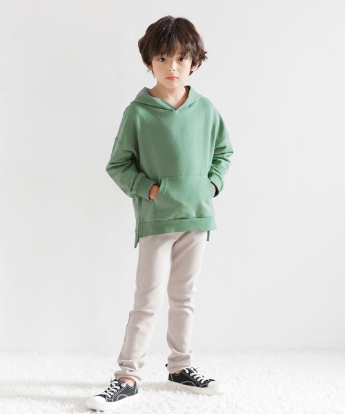 Bee des Bee（ビーデスビー）の「長袖パーカー（パーカー・キッズ・ホワイト/チャコールグレー/グリーン/杢グレー/ブルー系その他/ライトグレー/テラコッタ・120cm/140cm/110cm/100cm/130cm/150cm）」の14枚目の写真