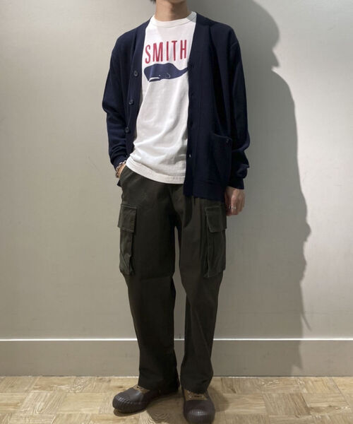 BARNS OUTFITTERS（バーンズアウトフィッターズ）の「【BARNS OUTFITTERS/バーンズアウトフィッターズ】別注 プリント ロングスリーブTシャツ ロンT（Tシャツ/カットソー・メンズ・ライトグレー/ホワイト・L/S/M）」の9枚目の写真