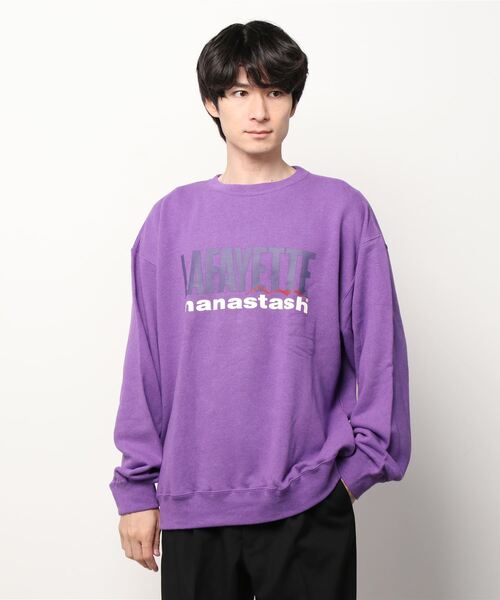 MANASTASH×LFYT/マナスタッシュ×エルエフワイティー　HEMP LOGO CREW SWEAT ヘンプロゴスウェット