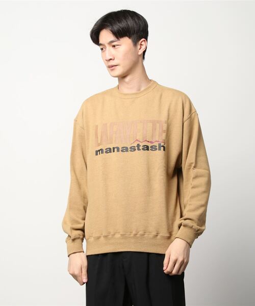 MANASTASH×LFYT/マナスタッシュ×エルエフワイティー　HEMP LOGO CREW SWEAT ヘンプロゴスウェット