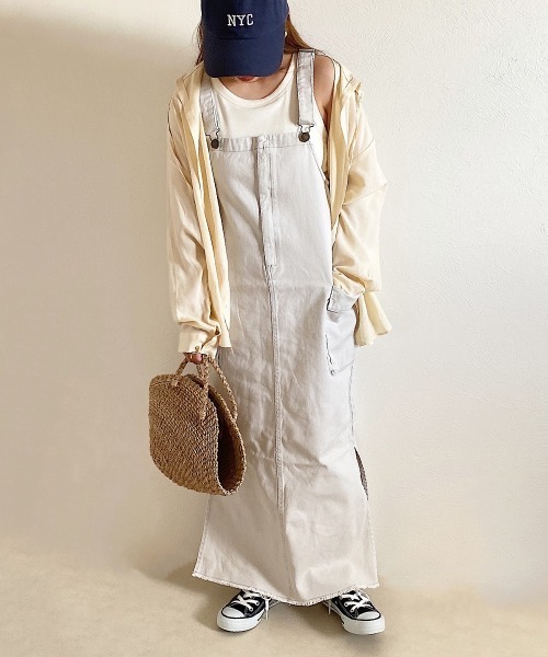 andme（アンドミー）の「コットンツイルカーゴポケットキャミ