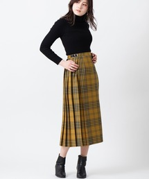 O'Neil of Dublin 別注クラシックモデル ウーステッドウール 100% キルトスカート ロング 81cm