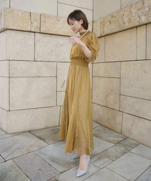 My shawty（ﾏｲｼｬｳﾃｨｰ）の「aurora chiffon day dress（ワンピース 