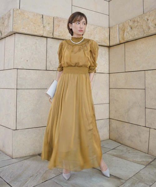 My shawty（ﾏｲｼｬｳﾃｨｰ）の「aurora chiffon day dress（ワンピース 