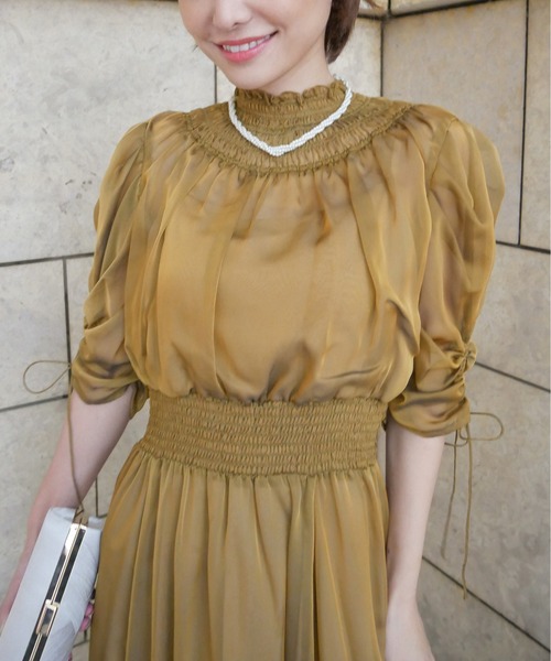 My shawty（ﾏｲｼｬｳﾃｨｰ）の「aurora chiffon day dress（ワンピース 