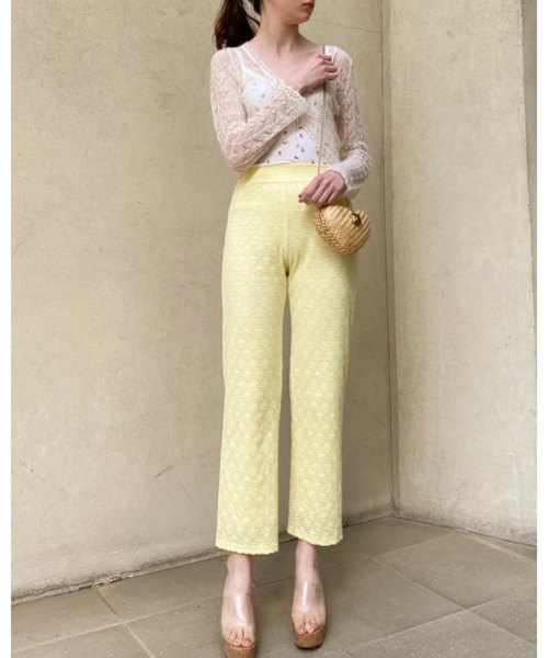 epine（エピヌ）の「flower lace pants（その他パンツ・レディース・イエロー/アイボリー・FREE）」の21枚目の写真