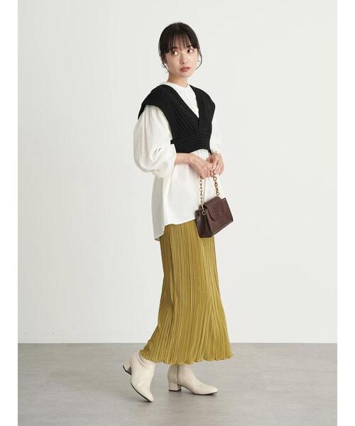 earth music&ecology（アースミュージックアンドエコロジー）の「ケーブルニットビスチェ　＊（ベスト・レディース・ブラック/ブラウン/ホワイト系その他2・FREE）」の22枚目の写真