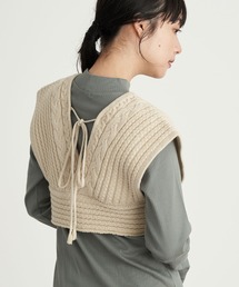 earth music&ecology | ケーブルニットビスチェ　＊(ベスト)