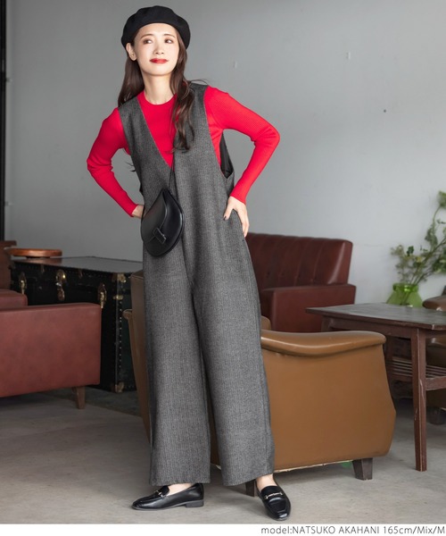 coca（coca）（コカ）の「ヘリンボン柄オーバーオール（サロペット/オーバーオール・レディース・その他/B/A・M/L）」の5枚目の写真