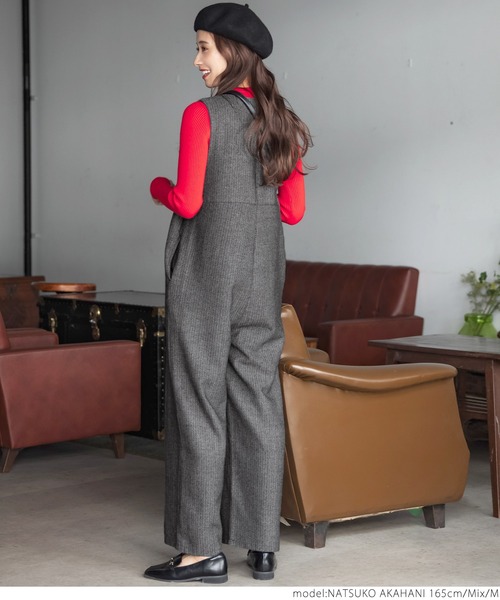 coca（coca）（コカ）の「ヘリンボン柄オーバーオール（サロペット/オーバーオール・レディース・その他/B/A・M/L）」の7枚目の写真