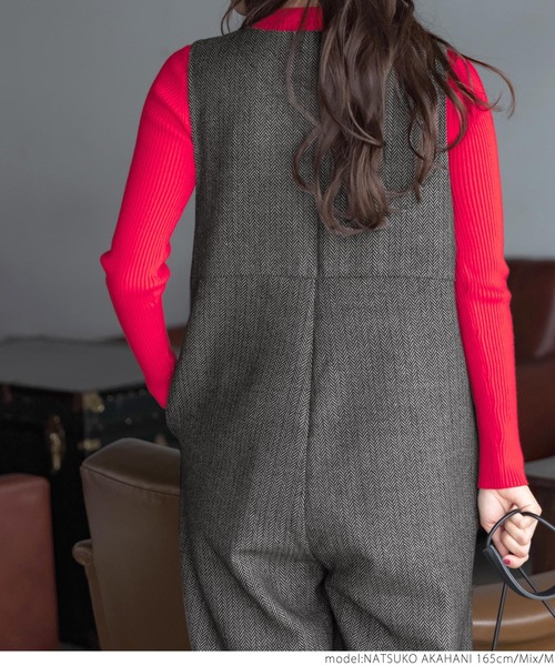 coca（coca）（コカ）の「ヘリンボン柄オーバーオール（サロペット/オーバーオール・レディース・その他/B/A・M/L）」の8枚目の写真