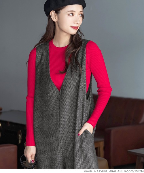 coca（coca）（コカ）の「ヘリンボン柄オーバーオール（サロペット/オーバーオール・レディース・その他/B/A・M/L）」の10枚目の写真