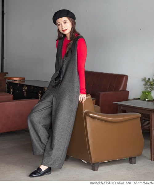 coca（coca）（コカ）の「ヘリンボン柄オーバーオール（サロペット/オーバーオール・レディース・その他/B/A・M/L）」の12枚目の写真