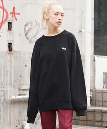 X-girl | BOX LOGO WIDE CREW SWEAT TOP(スウェット)
