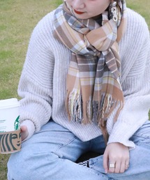 HONEYSUCKLE ROSE | 【HONEYSUCKLE ROSE】オリジナルチェック柄マフラー(マフラー)