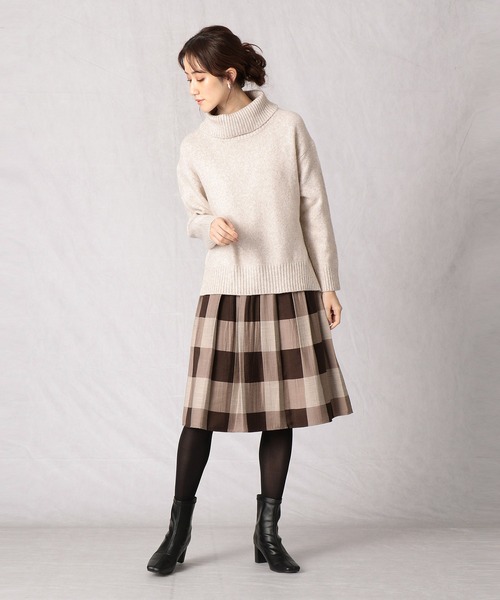 Comme Ca Mature(コムサマチュア)の「《ウォッシャブル》起毛 オフタートルニット(ニット/セーター・レディース・ベージュ/ミント/ラベンダー・FREE)」の11枚目の写真