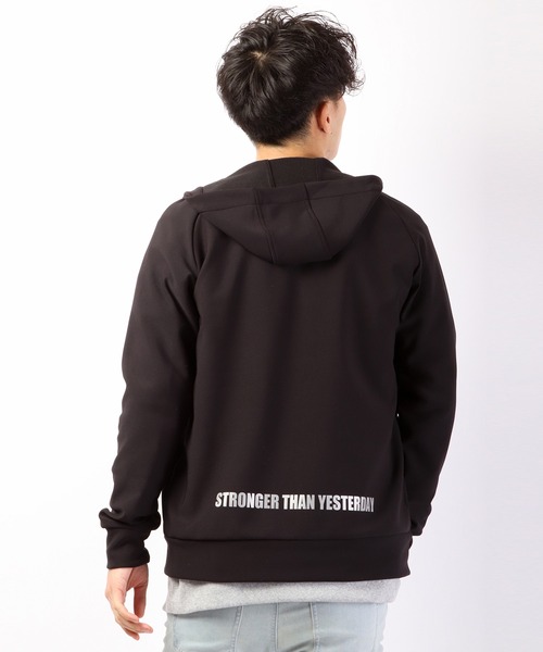 LONSDALE（ロンズデール）の「LONSDALE 裏フリースニット ボンディング ZIPパーカー（パーカー・メンズ・チャコールグレー/ブラック・LL/M/L）」の12枚目の写真