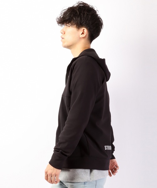 LONSDALE（ロンズデール）の「LONSDALE 裏フリースニット ボンディング ZIPパーカー（パーカー・メンズ・チャコールグレー/ブラック・LL/M/L）」の11枚目の写真