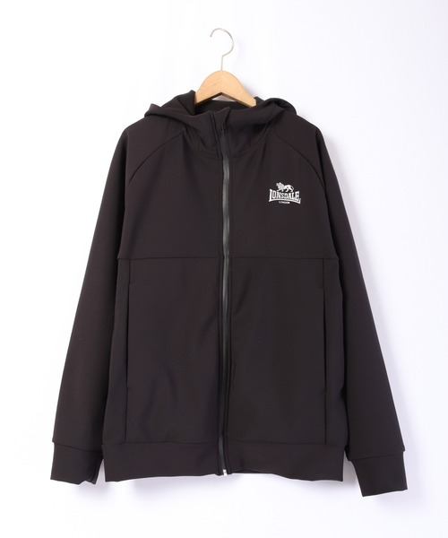 LONSDALE（ロンズデール）の「LONSDALE 裏フリースニット ボンディング ZIPパーカー（パーカー・メンズ・チャコールグレー/ブラック・LL/M/L）」の8枚目の写真