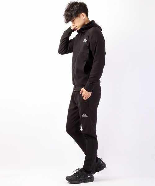 LONSDALE（ロンズデール）の「LONSDALE 裏フリースニット ボンディング ZIPパーカー（パーカー・メンズ・チャコールグレー/ブラック・LL/M/L）」の15枚目の写真