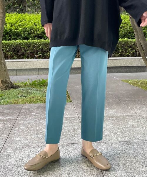 THE SHOP TK (ザ ショップ ティーケー )の「◆【美forパンツ】デレガントテーパードパンツ(その他パンツ・レディース・ブラック/グレー/ダークオレンジ/ブラック系1/ネイビー系6・11/12/13/14/10)」の4枚目の写真