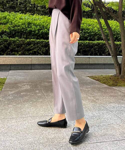 THE SHOP TK (ザ ショップ ティーケー )の「◆【美forパンツ】デレガントテーパードパンツ(その他パンツ・レディース・ブラック/グレー/ダークオレンジ/ブラック系1/ネイビー系6・11/12/13/14/10)」の8枚目の写真