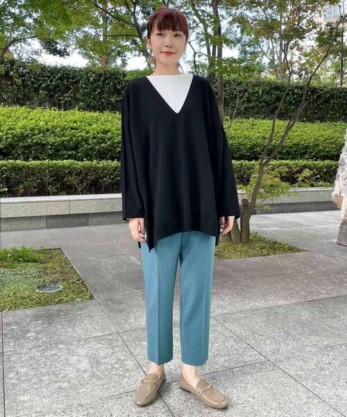 THE SHOP TK (ザ ショップ ティーケー )の「◆【美forパンツ】デレガントテーパードパンツ(その他パンツ・レディース・ブラック/グレー/ダークオレンジ/ブラック系1/ネイビー系6・11/12/13/14/10)」の12枚目の写真