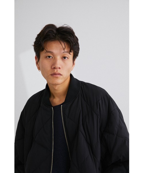 STYLEMIXER（スタイルミキサー）の「ダイヤステッチショートブルゾン（ブルゾン・メンズ・グレー/ライトカーキ/ブラック・LARGE/MEDIUM/X-LARGE）」の10枚目の写真