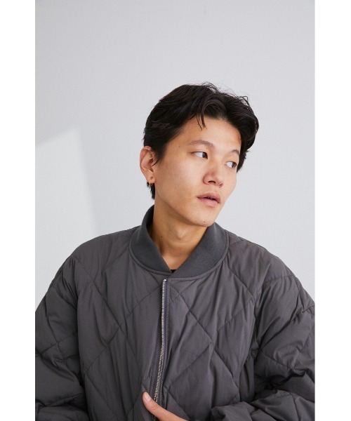 STYLEMIXER（スタイルミキサー）の「ダイヤステッチショートブルゾン（ブルゾン・メンズ・グレー/ライトカーキ/ブラック・LARGE/MEDIUM/X-LARGE）」の5枚目の写真