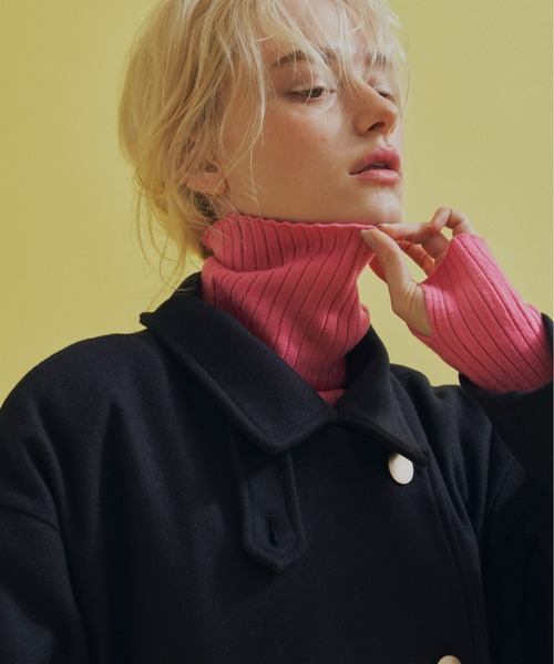 Aunt Marie's（アントマリーズ）の「スタンドカラー3WAYロングコート【高身長向けTALLサイズ有】（その他アウター・レディース・ブラック/ネイビー/ブラウン/グリーン/アイボリー・FREE/MEDIUM/TALL）」の14枚目の写真